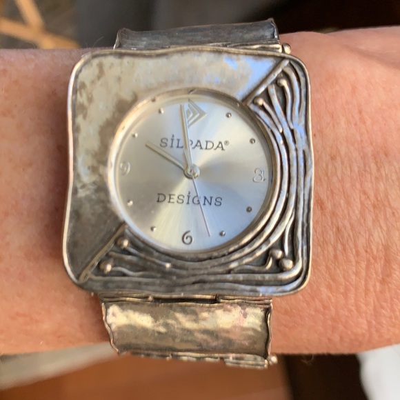 Silpada Accessories - Silpada Silver Square Link Watch